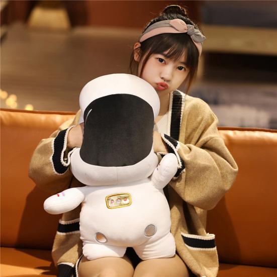 Plush Toy Ultra Soft Full Filling Birthday Gift Cute Cartoon Space Astronaut Stuffed Doll Throw Pillow for Boy