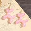 New Trendy Colorful Balloon Dog Earrings for Women Girls Daily Accessories Party Art Aesthetics Jewelry Gift Fashion Eardrop