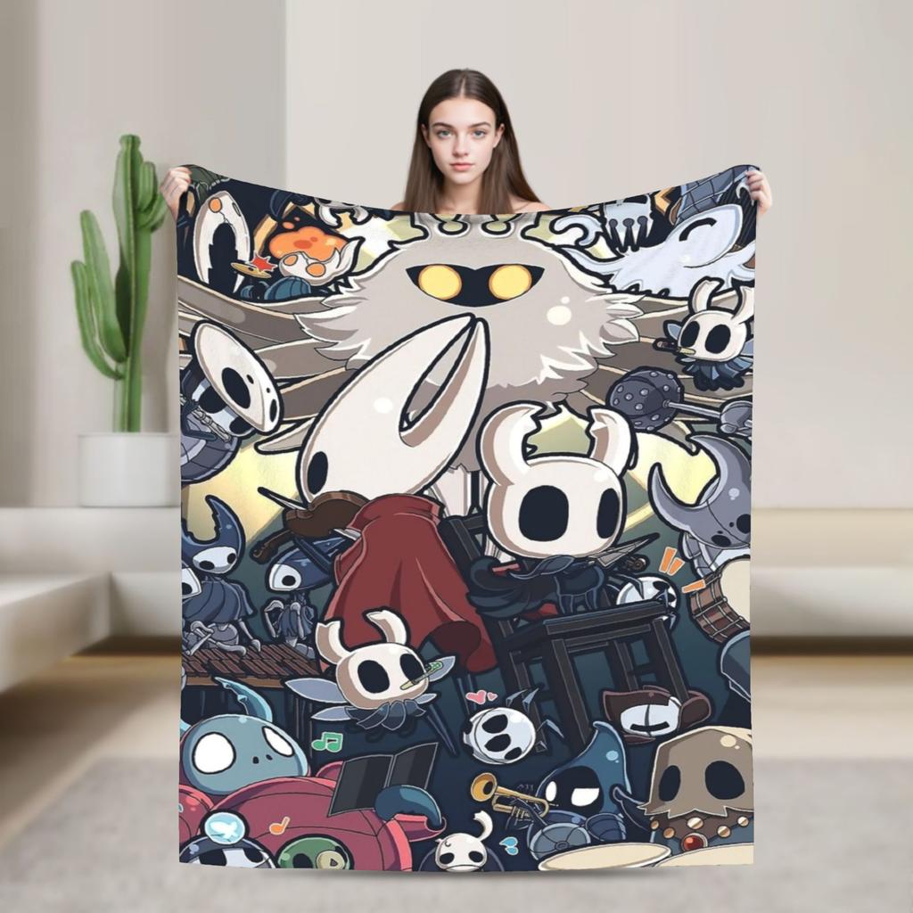 Hollow Knight Flísové Deky Akční Dobrodružství Úžasné Přehozy na Domácnost 125*100cm Kus Koberce