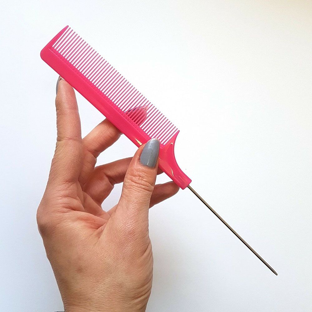 Straight Anti-static Fine-tooth Styling Tool Pin Tail Combs Hair Brush Combs