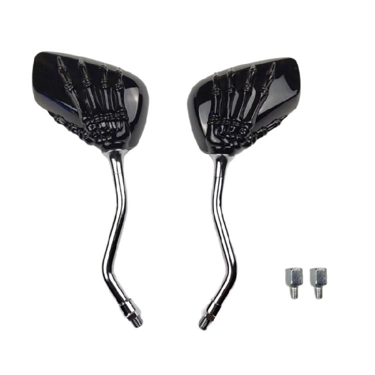 1 Pair Motorbike Rear View Scooters Modification Accessories Skeleton Hand Side Motorcycle Rearview