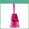 Toilet Brush Set With Long Handle Pvc Soft Bristles For Bathroom Cleaning And Hygiene