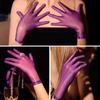 Women Oil Glossy Tight Stocking Gloves Sexy High Elastic Transparent Ultra-Thin Clubwear Short Wrist Gloves