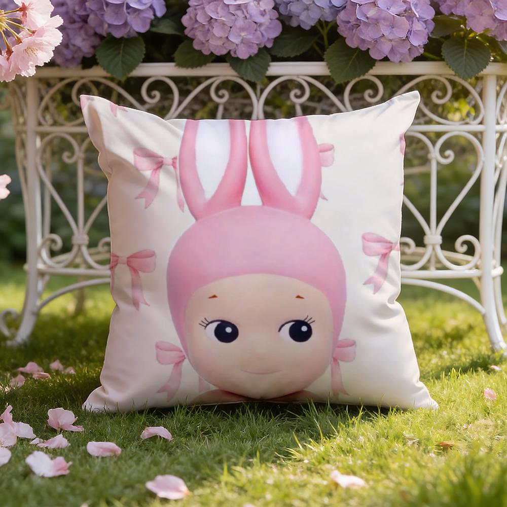 Hot S-Sonnies Cartoon Cushion Cover Home & Car Dual-Scene Pillow Cover: Reversible for Premium Comfort