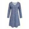 Casual and Elegant Spring and Autumn Loose Plus Size Dress
