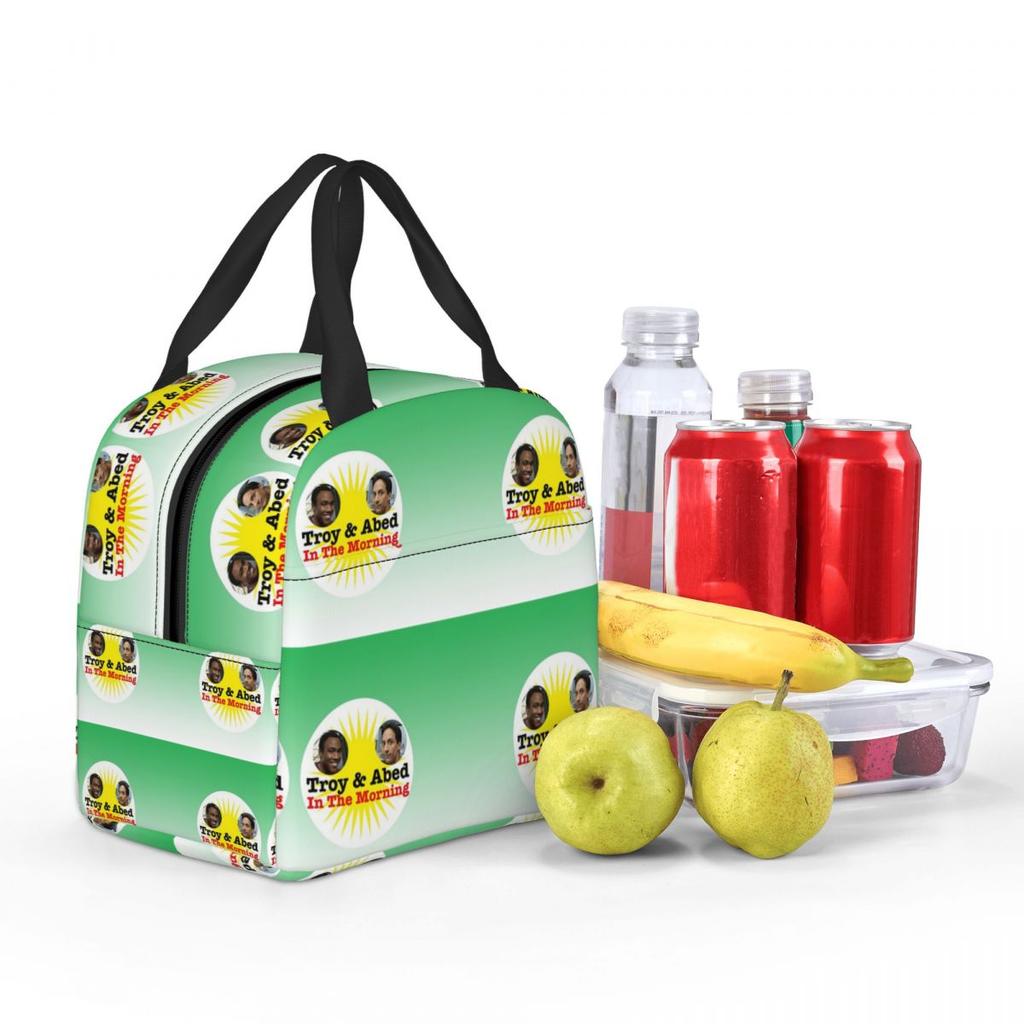 Troy And Abed In The Morning Insulated Lunch Bag for Women Children Portable Food Boxes Thermal Lunch Box Tote