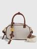 2025 Jesienna Pikowana Mini Torebka Bowlingowa: Retro torebka crossbody z modnym designem color block dla kobiet
