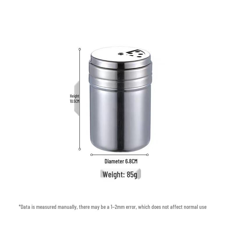 Wutuo Korean Style Stainless Steel Rotary Seasoning Jar Set
