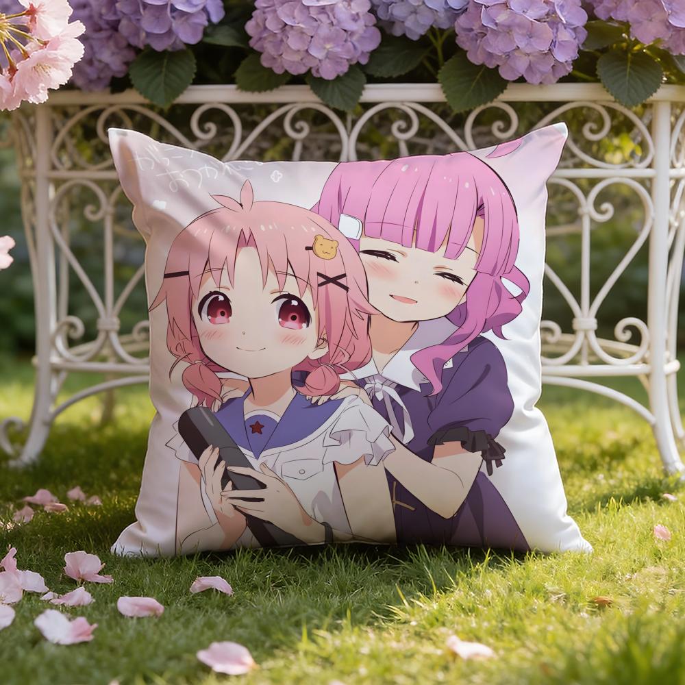 Anime S-School-Live! Cushion Cover Home & Car Dual-Scene Pillow Cover: Reversible for Premium Comfort
