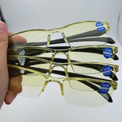 Anti Blaulicht Lesebrille Intelligente Automatische Zoom Lesebrille Autofokus Halbrand Nah Fern Computerbrille Farbige Gläser
