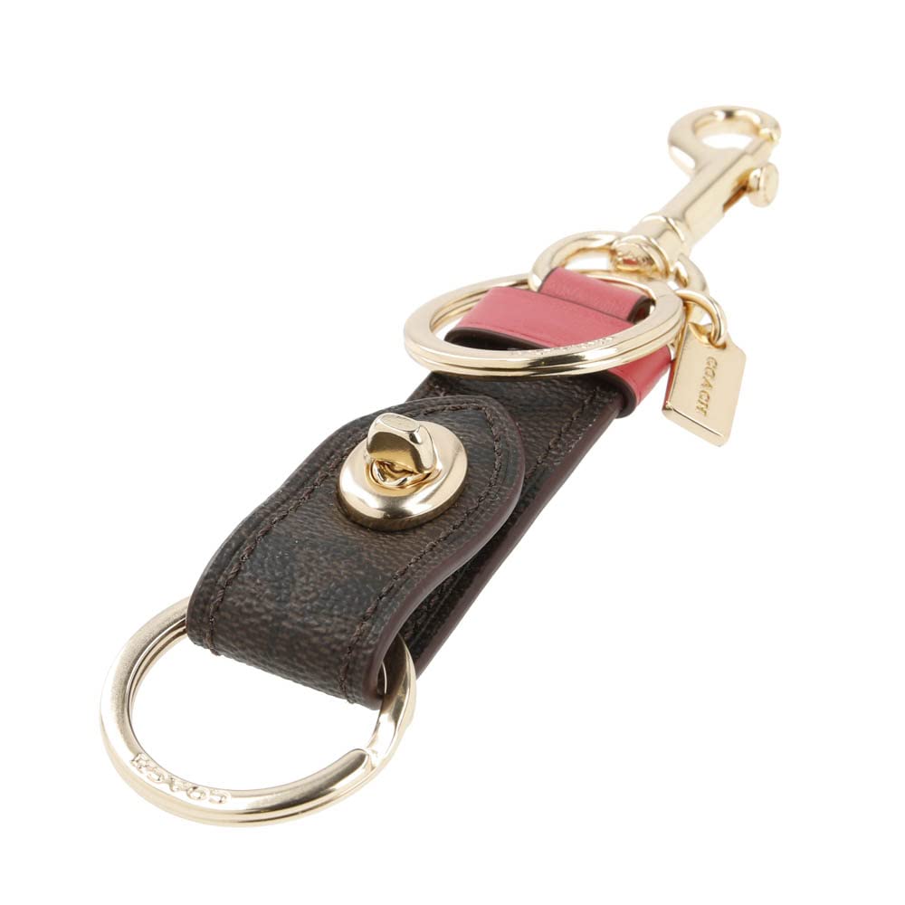 Coach Leather Turnlock Valet Key Fob 49314 IML3A [Used]