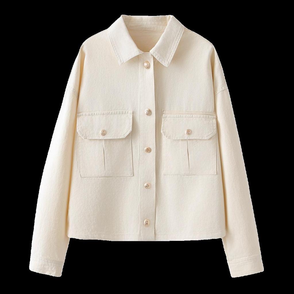 2025 Women's Fashion Versatile Washed Cotton Jacket
