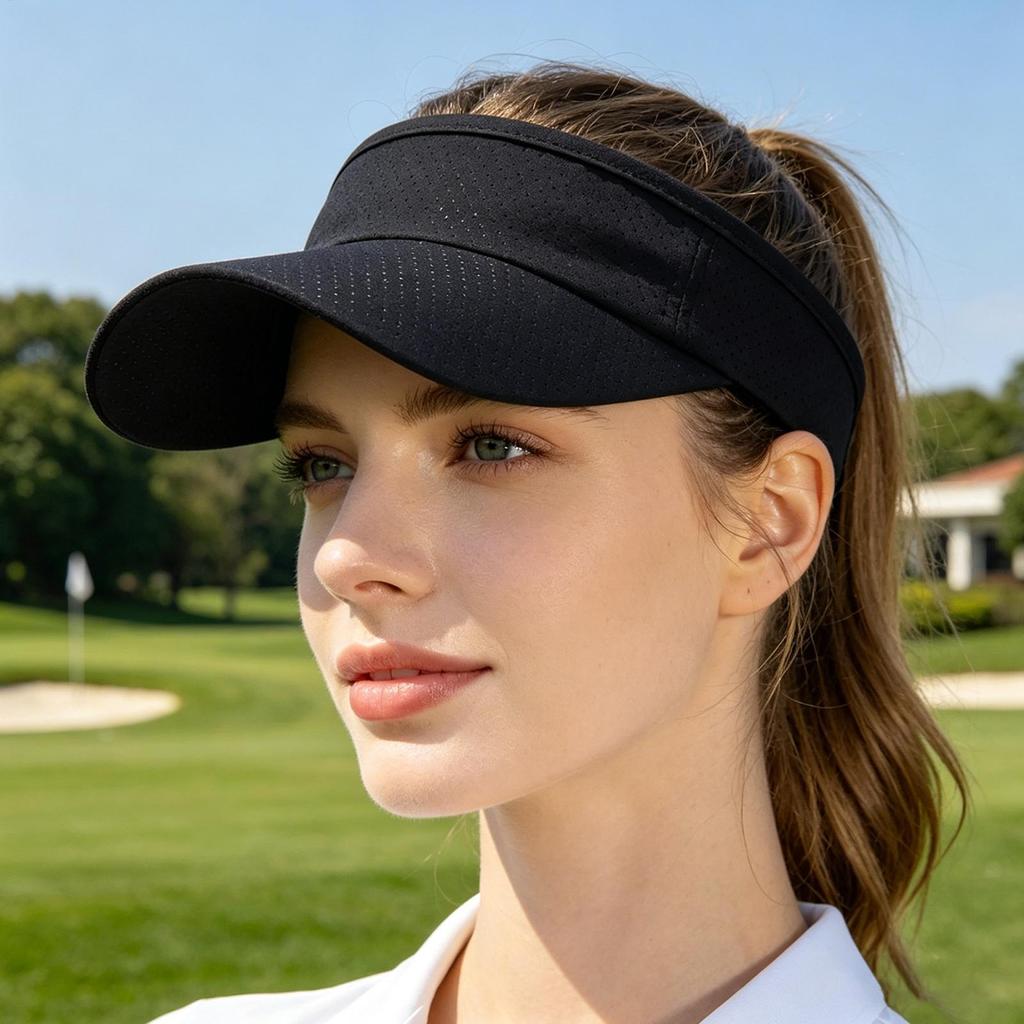 Sports Visor Breathable Adjustable Lightweight Quick Dry Headwear Unisex Running Visor For Women Men Tennis Golf Running Summer