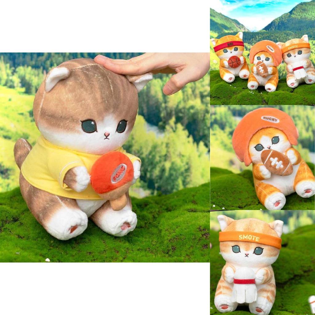 Adorable Mofusand Cat Funsandy Shark Plush Toy For Kids Soft Cartoon Cuddly Doll