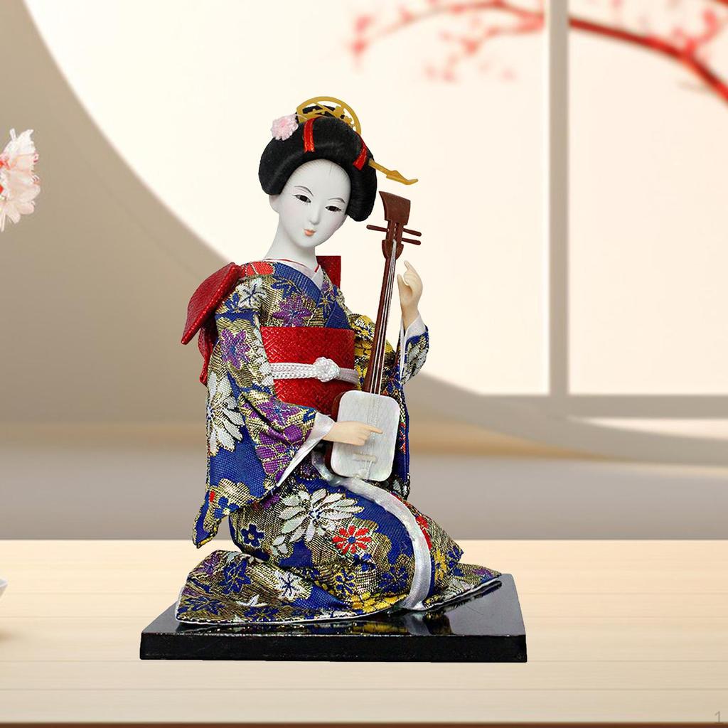 Japanese Geisha Doll - Artistic Home Decor Piece