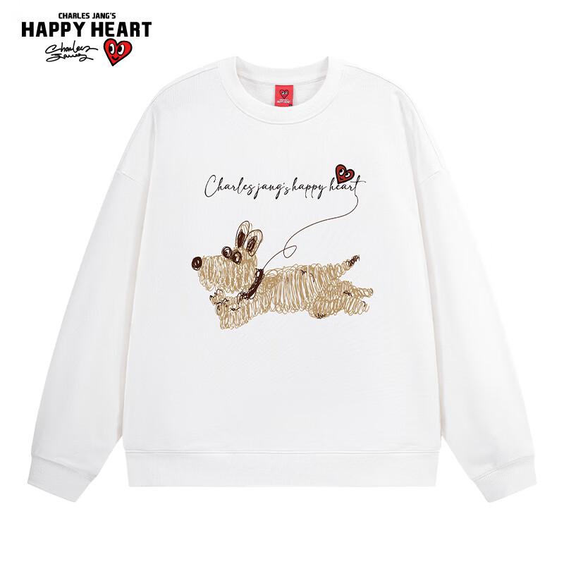 

Унисекс пуловер с круглым вырезом и принтом собаки Чарльза L