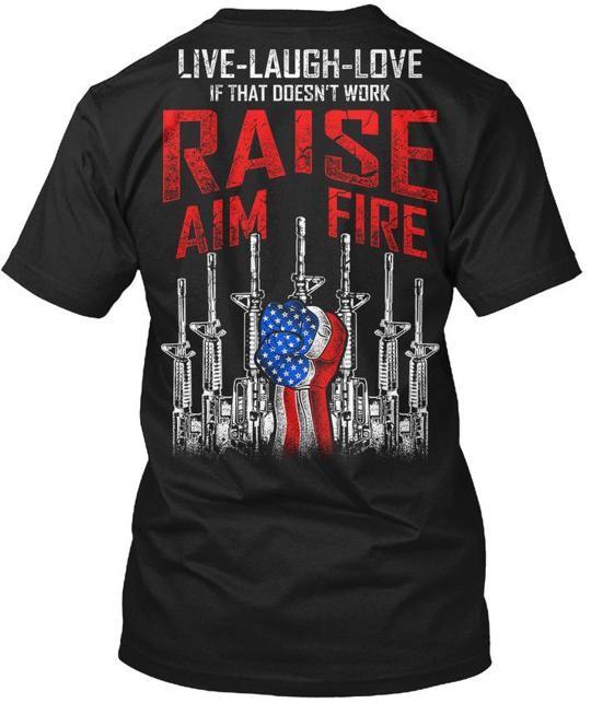 2nd Amendment- Live Laugh Love Mp - If That Doesnt T-Shirt Made in USA S to 5XL 2XL