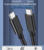 Type-C To Type-C USB3.2 Gen2x2 Male Cable, 100W PD Fast Charging, 4K Projection.