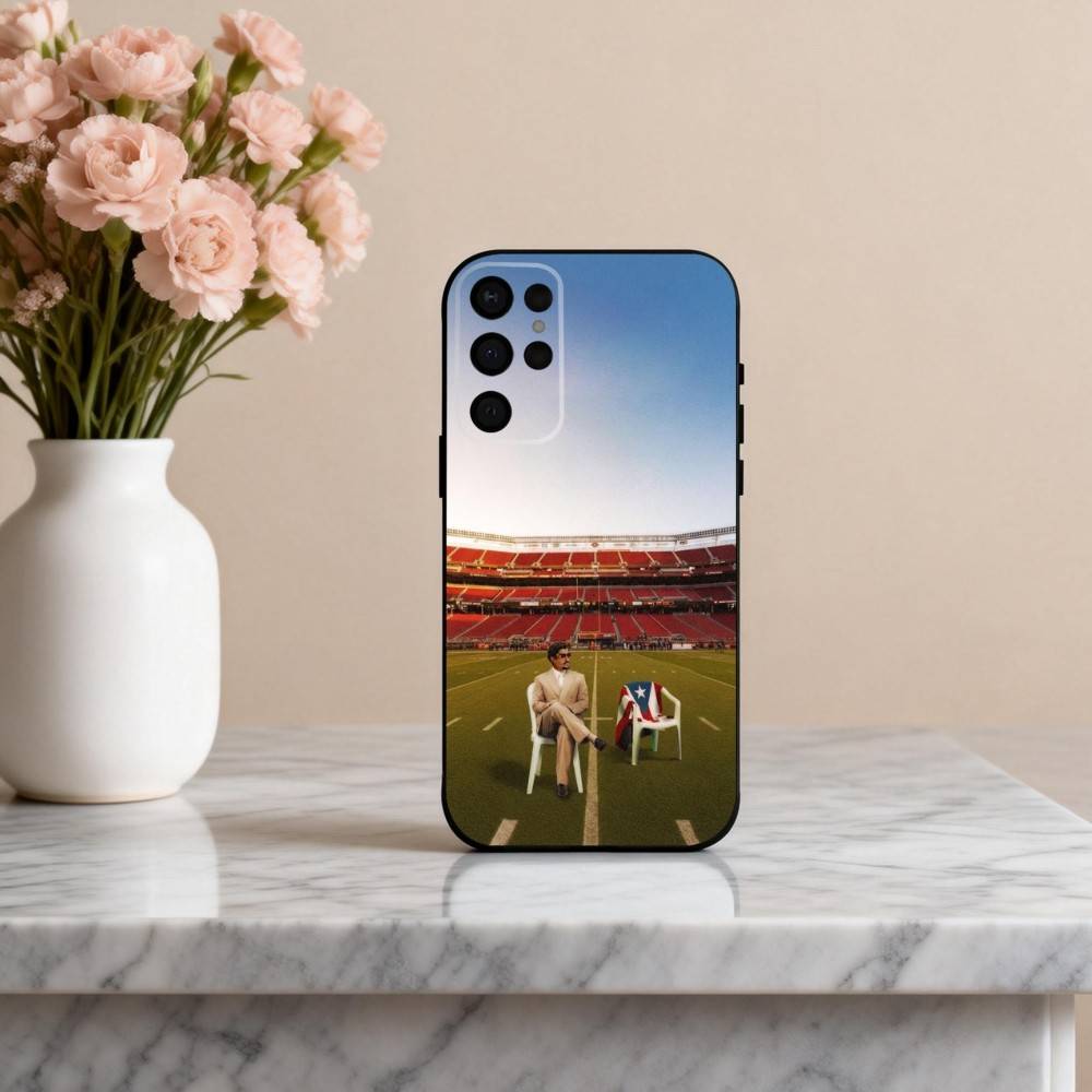 B-bad Bunny Super B-bowl Phone Case For Samsung S25,S24,S21,S22,S23,S30,Ultra,S20,Plus,Others Soft Black Cover