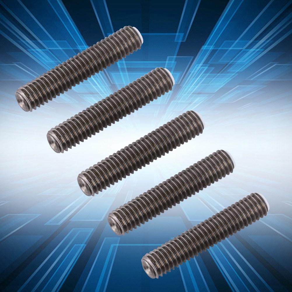 5pcs Stainless Steel M6 x 30mm Nozzle Throat Tube Accessary for 3D Printer Extruder 1.75mm