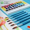 CHINJOO Nylon Hair Round Head Watercolor Brush Set