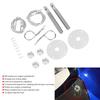 Bonnet Pin Plate Lock, Stainless Steel Engine Hood Pin Plate Bonnet Lock Clip Kit