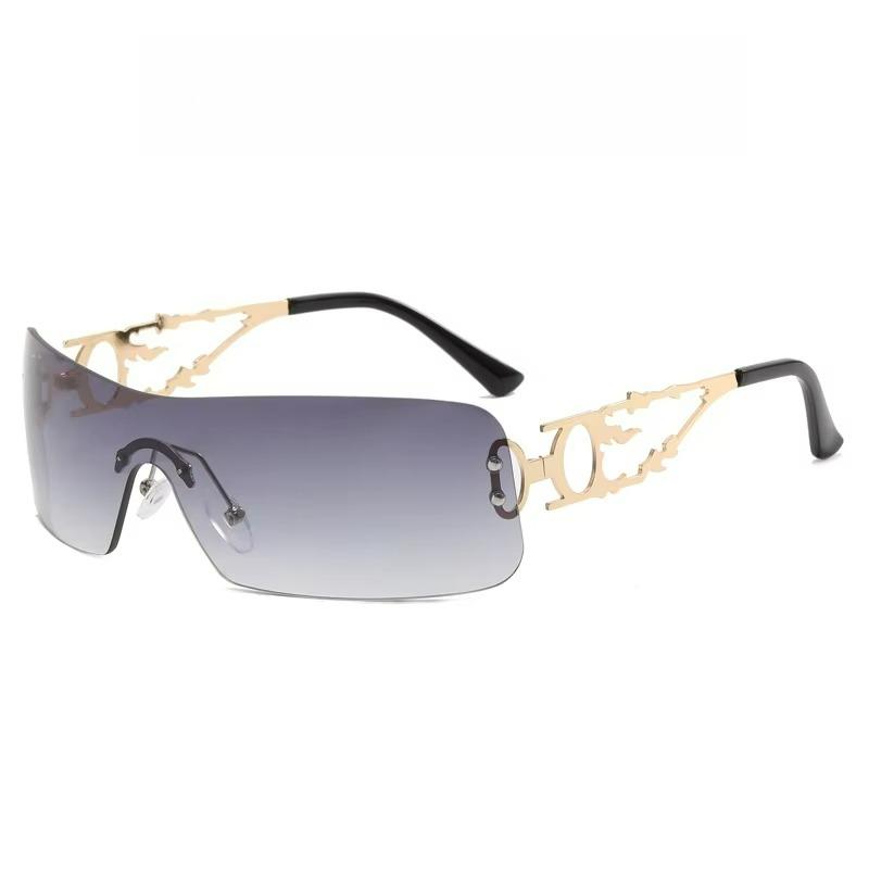 Frameless Hollow Y2K Spice Girls Women Fashion Sunglasses Cool Future Suitable for Street Party Stage Wear Accessories