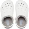 Crocs Kinder Bayaband gefütterter Clog Grau 19cm Weiß/Hell