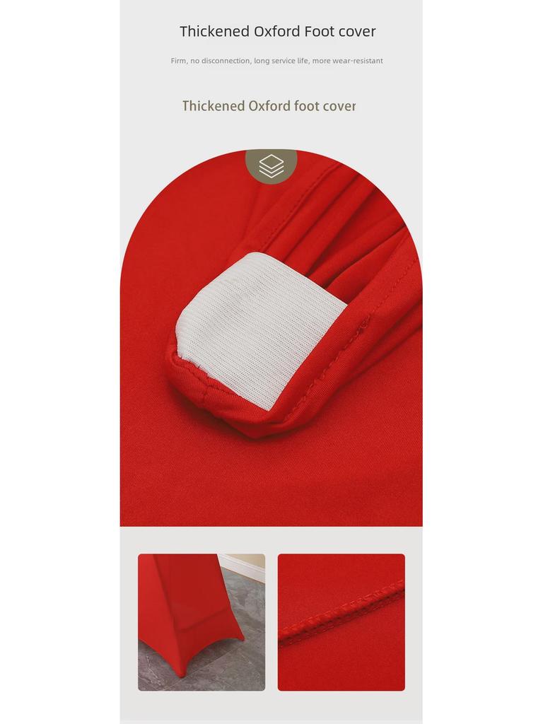 High-End Elastic Table Cover for Banquets & Weddings - Round Cocktail and Bar Skirt