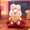 New Cute Shu Ya Cream Puffs Bunny Happy Series Plush Cute Doll Magnetic Blind Box Bag Pendant Jewelry Exquisite Gift.