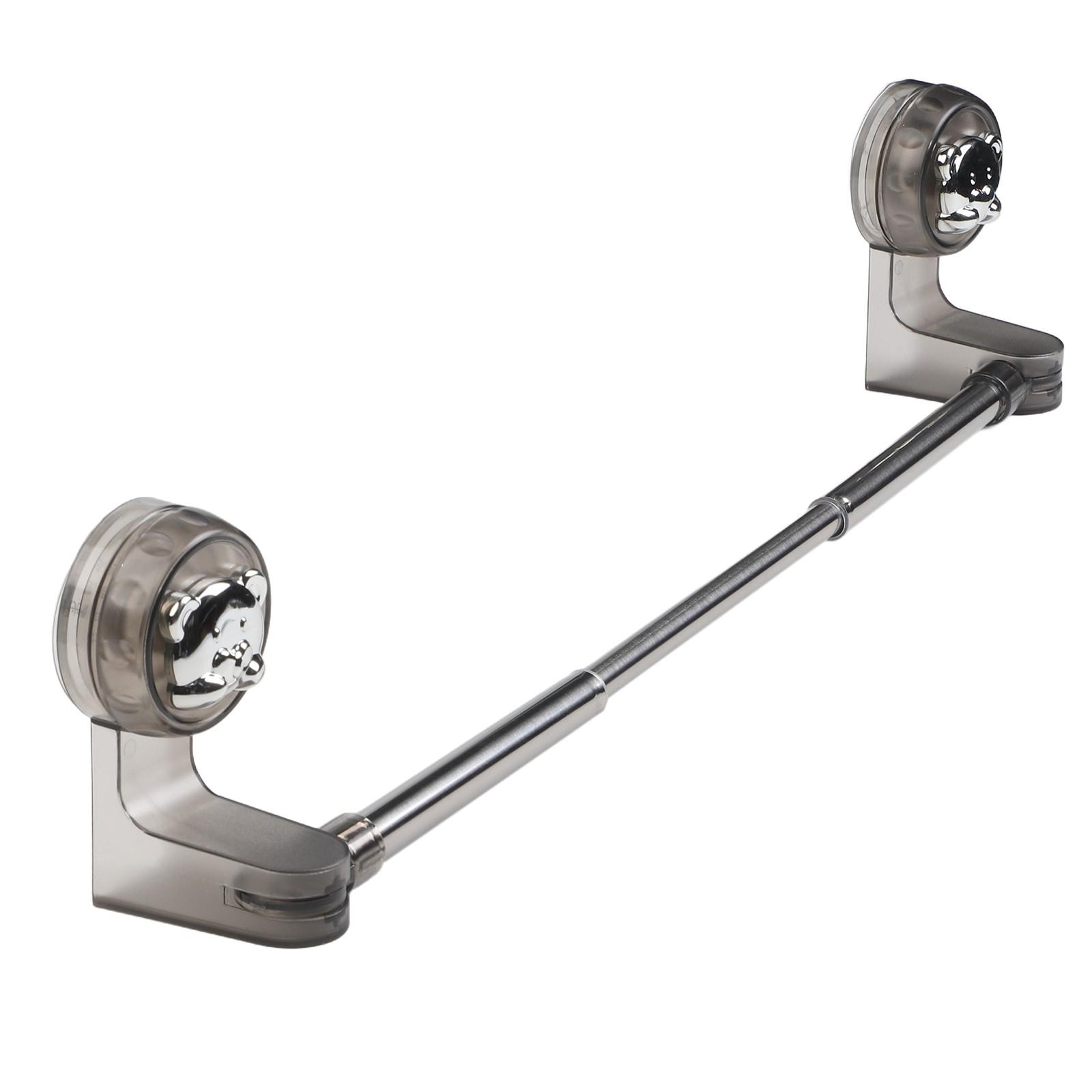 

Adjustable Suction Cup Towel Bar Stainless Steel Design for Easy Setup