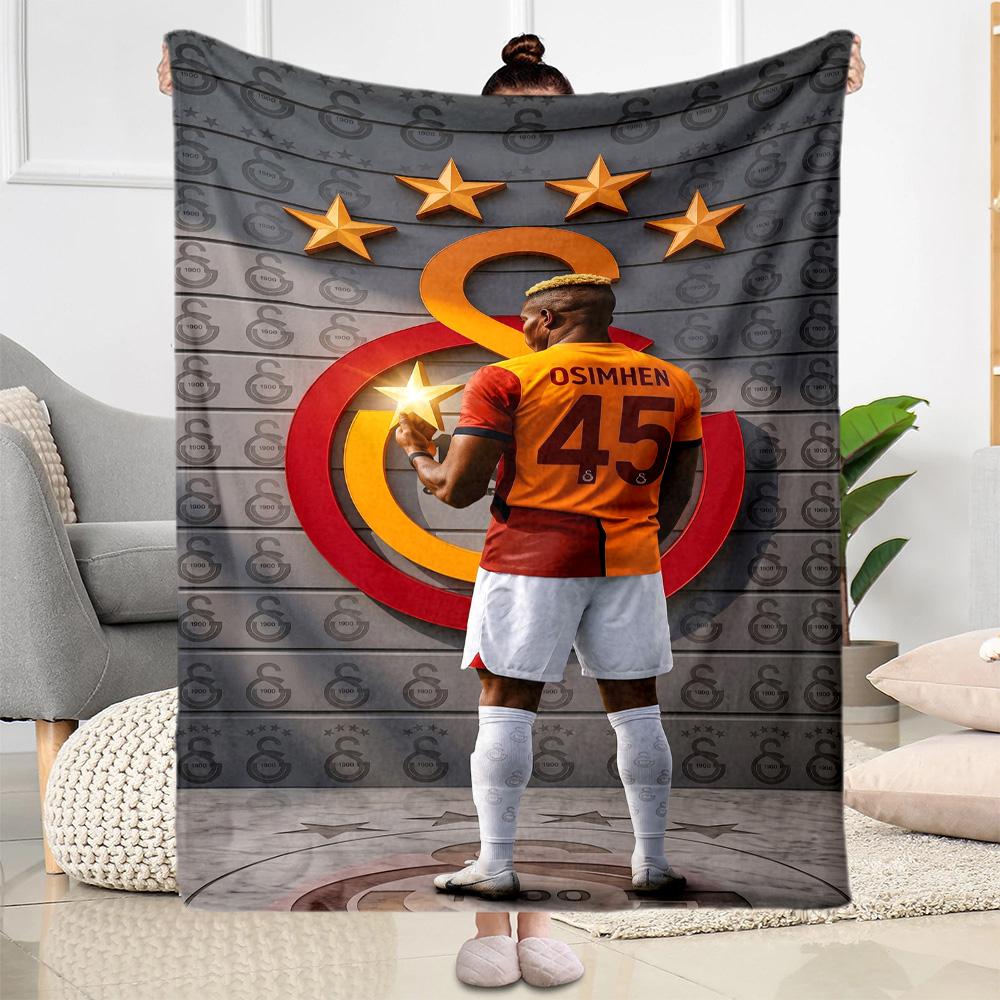 Galatasaray 220 Blanket Durable Comfort Suitable for Bedding Chair Couch Four Seasons Universal Digital Print