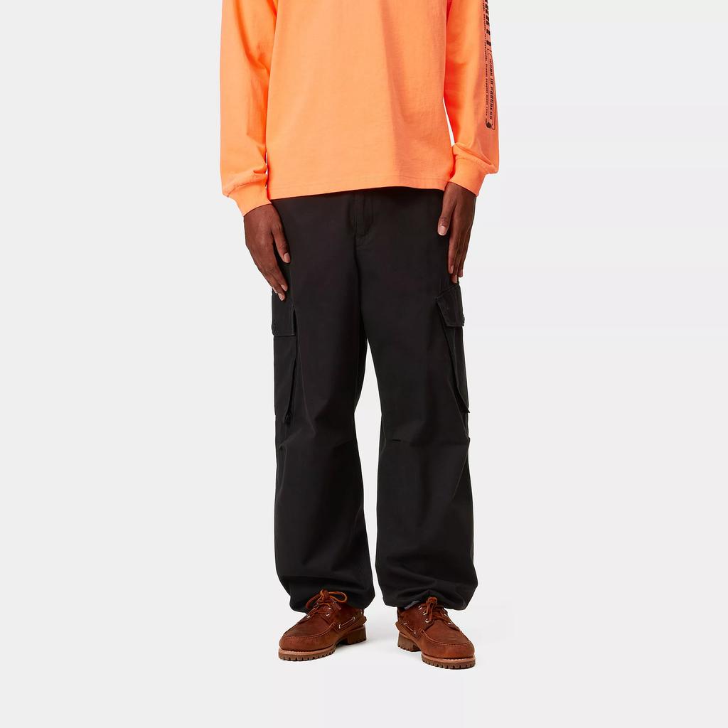 Carhartt WIP SS25 Unit Pant Loose Fit Flap Pocket Double Stitch Work Pants Men Pants Black I034562-89-06