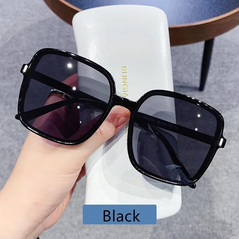 Square Sunglasses Woman Retro Vintage Gradient Sun Glasses Female Clear Lens Black White  Glasses Women