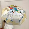 1pc Pippi Horseback Riding Automatic Folding Umbrella, Portable Collapsible Design, Casual Outdoor Accessory L1127132