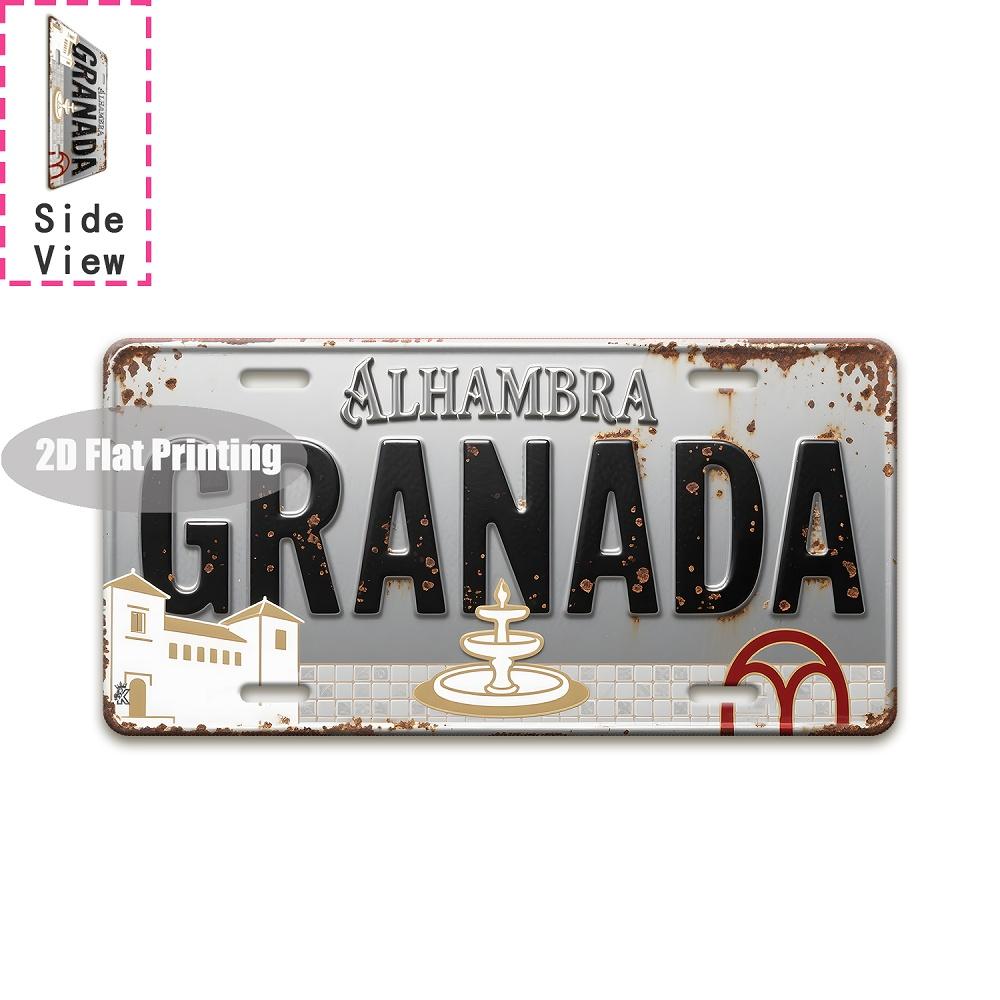 Tin Sign  Vintage Durable Metal Plaque Wall Decor Home Office Bar Man Cave Global City Coordinate Birth Year License Plate W