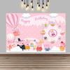 1Pc Happy Birthday Peppa Pig Photograph Background, Perfect For Kids' Parties, Gatherings And Birthday Celebration Banners.