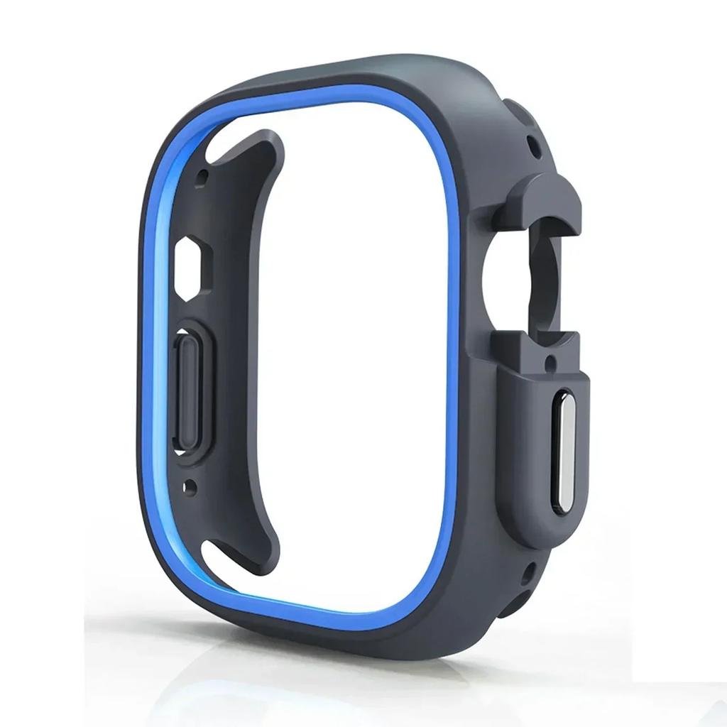 TPU-Hülle+Silikonarmband für Apple Watch Armband ultra 49 46 42mm 38mm Sportarmband für Iwatch Serie 10 9 8 7 6 SE 5 4 45/44/40mm 41mm