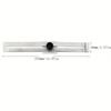 Precision Steel Parallel Ruler Marking Gauge 200-300mm Sliding Line Marker for Woodworking Home Renovation Work