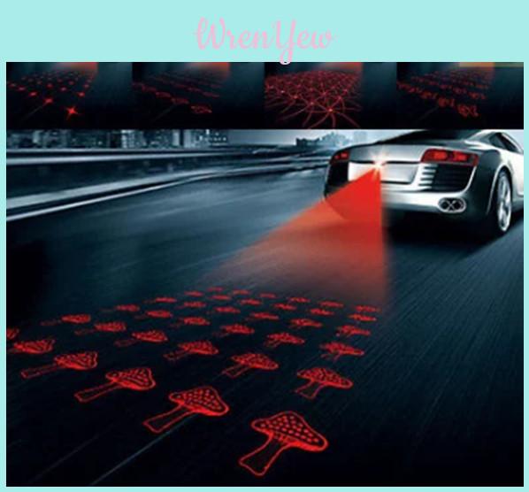 Fish And Star Pattern Car Motorcycle Laser Light With High-quality Anti-fog Signal