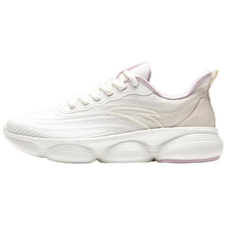 New Anta Soft Column Anti Slip Wear Resistant Low Top Running Shoes Women's White Gray 922335572-3