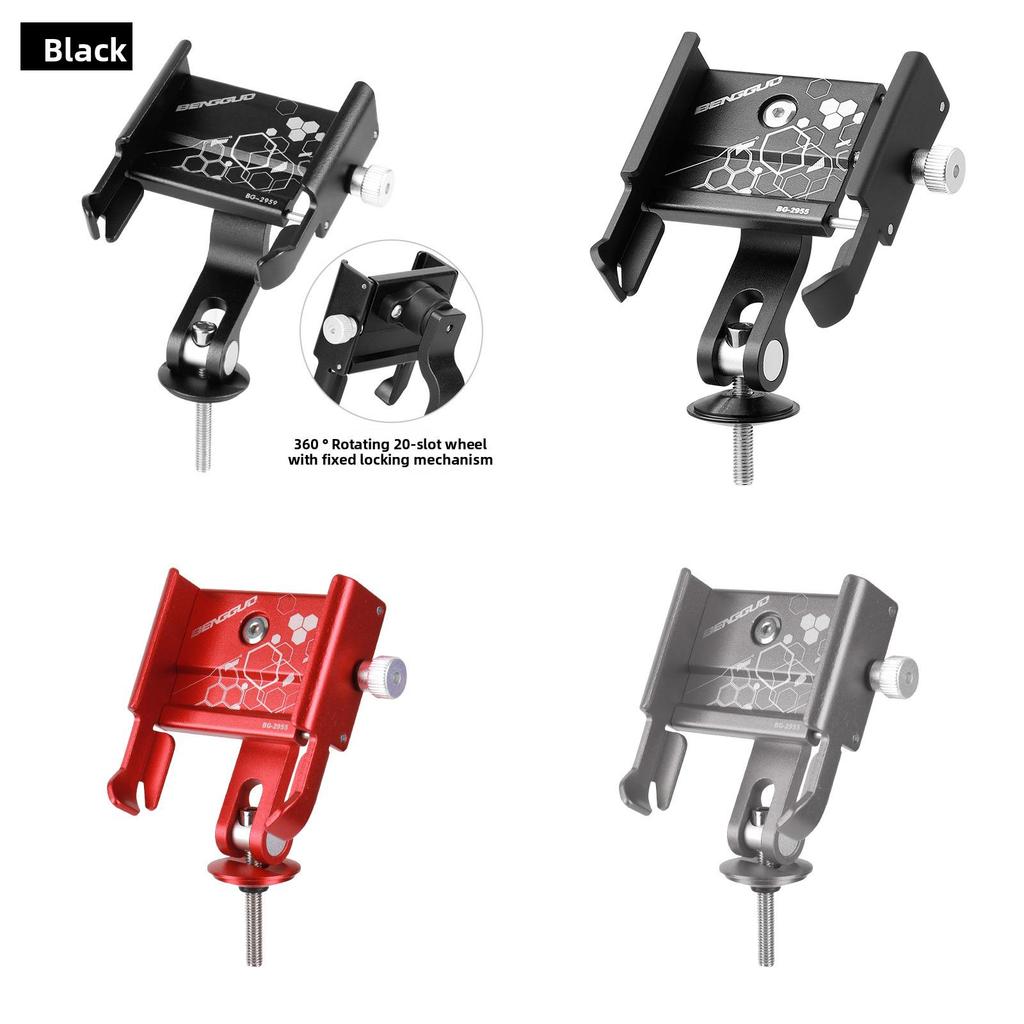 Bicycle Phone Mount Aluminum Alloy Handlebar Holder For Mountain Bike Cycling Gear