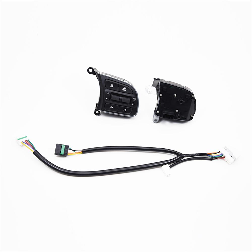 Steering wheel buttons with wiring harness for Kia Smart running left+right