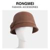 Rongmei Autumn and Winter Wool Warm Hat Women's Top Hat, Cute Bow Wool Styling Felt Hat Bucket Hat