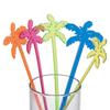 50pcs Colorful Coffee Beverage Stirrer Tropical Summer Juice Drink Stirrers  Party Favors