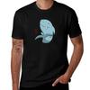 Shark Waving Hello  Cute Shark  Funny Illustration Tshirt Big And Tall Solid Color Tshirt