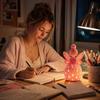 3D Printing Fairy Girl Figurine Hollow-out Desktop Ornaments Decorative Fairy Candlestick  Room