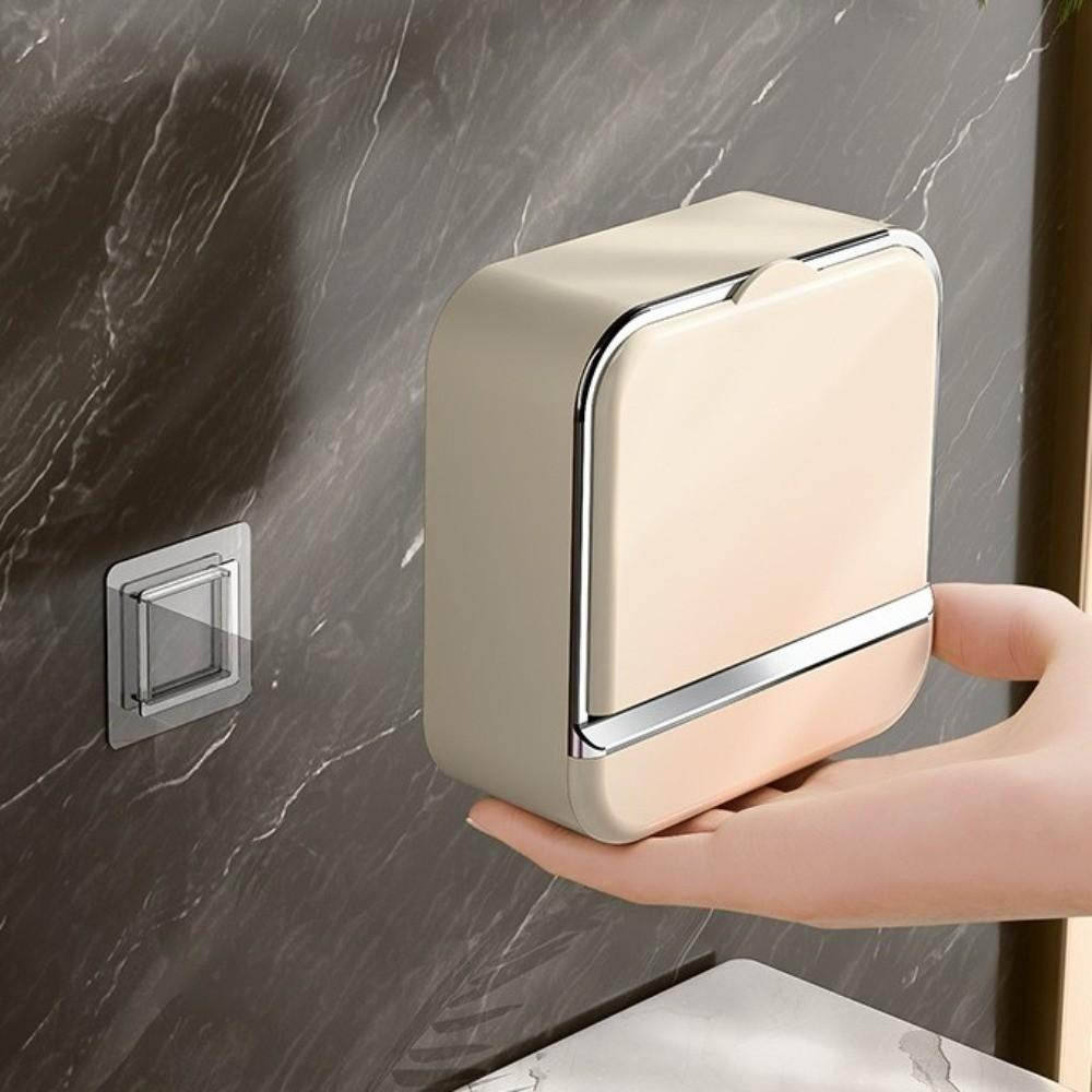Wall Mounted Soap Dish Waterproof Bathroom Drain Soap Box New Soap Storage Case  Bathroom Supplies