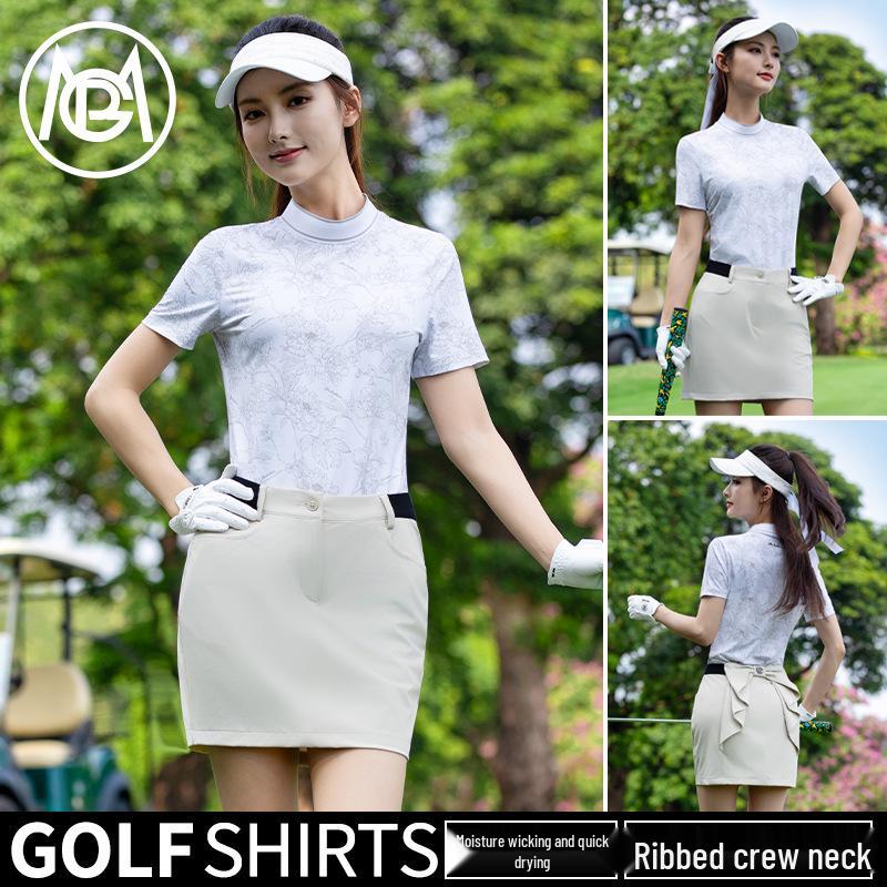 PGM Women's Golf 2026 Spring/Summer Short Sleeve T-shirt Sportswear