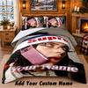 Billie Eilish Custom Name 3Pcs Bedding Set 1 Bed Sheet 2 Pillowcases Bedroom Home Decor